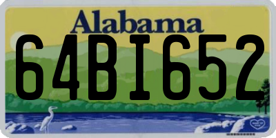 AL license plate 64BI652