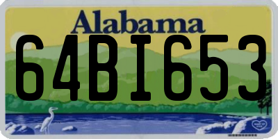 AL license plate 64BI653