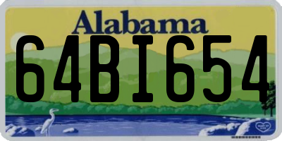 AL license plate 64BI654