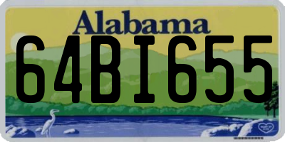 AL license plate 64BI655