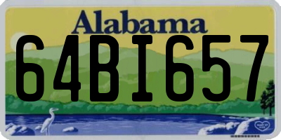AL license plate 64BI657