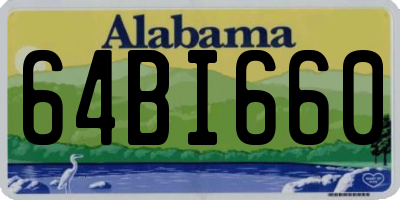 AL license plate 64BI660