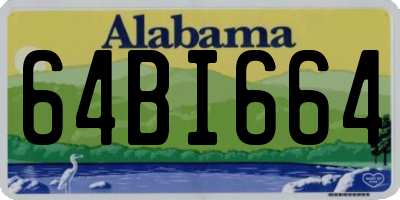 AL license plate 64BI664