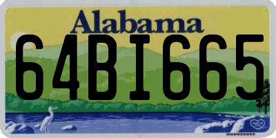 AL license plate 64BI665