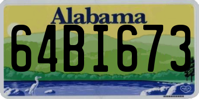 AL license plate 64BI673