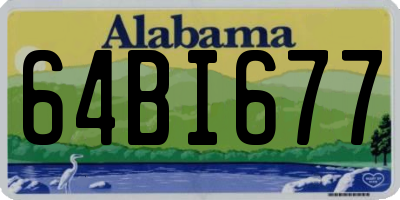 AL license plate 64BI677
