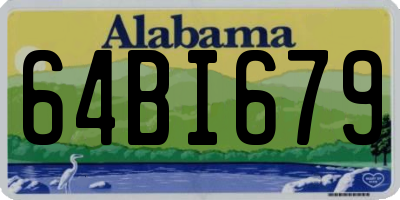 AL license plate 64BI679