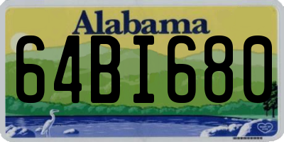 AL license plate 64BI680