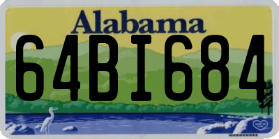 AL license plate 64BI684