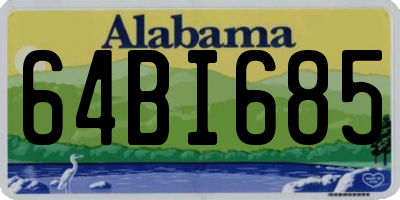 AL license plate 64BI685