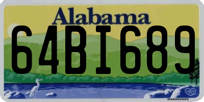 AL license plate 64BI689