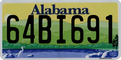 AL license plate 64BI691