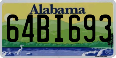 AL license plate 64BI693