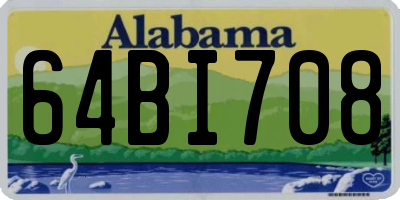 AL license plate 64BI708