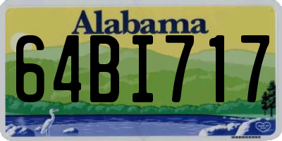 AL license plate 64BI717
