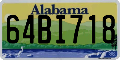 AL license plate 64BI718