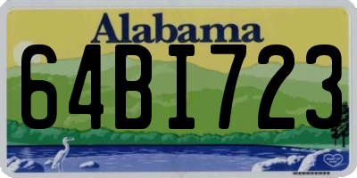 AL license plate 64BI723