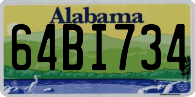 AL license plate 64BI734