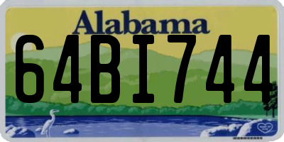 AL license plate 64BI744
