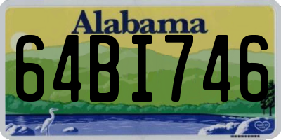 AL license plate 64BI746
