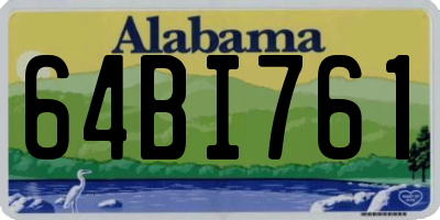 AL license plate 64BI761