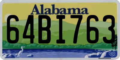 AL license plate 64BI763