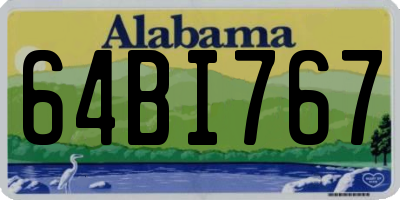 AL license plate 64BI767
