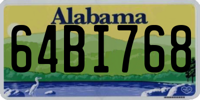 AL license plate 64BI768