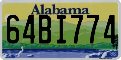 AL license plate 64BI774