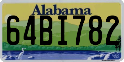 AL license plate 64BI782