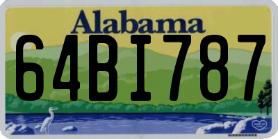 AL license plate 64BI787