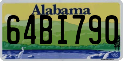 AL license plate 64BI790