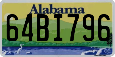 AL license plate 64BI796