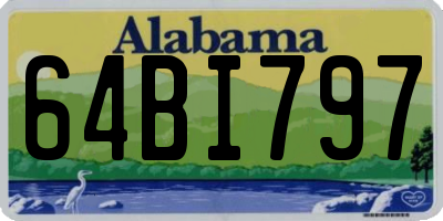 AL license plate 64BI797