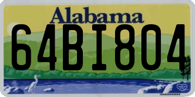 AL license plate 64BI804