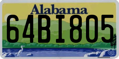 AL license plate 64BI805
