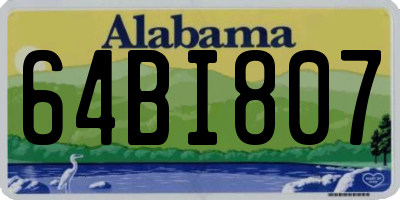 AL license plate 64BI807