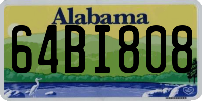AL license plate 64BI808