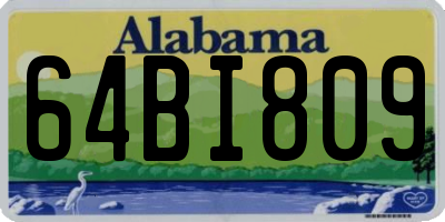 AL license plate 64BI809