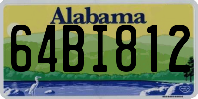 AL license plate 64BI812