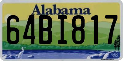 AL license plate 64BI817