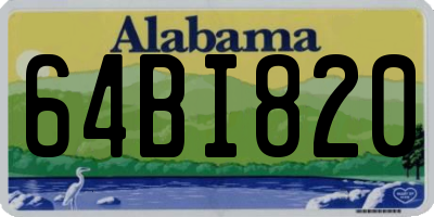AL license plate 64BI820