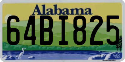 AL license plate 64BI825
