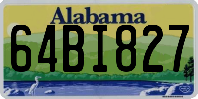 AL license plate 64BI827