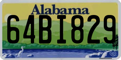 AL license plate 64BI829
