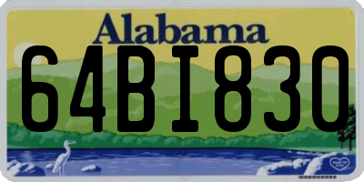 AL license plate 64BI830