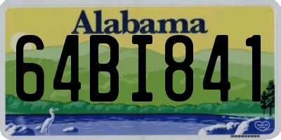 AL license plate 64BI841