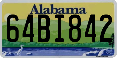 AL license plate 64BI842