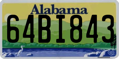 AL license plate 64BI843