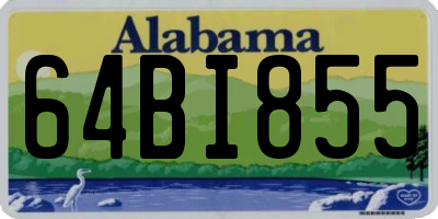 AL license plate 64BI855